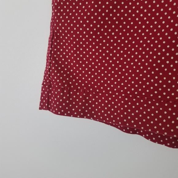 LOFT Red and White Polka Dot Shorts Size 4 - Picture 4 of 7